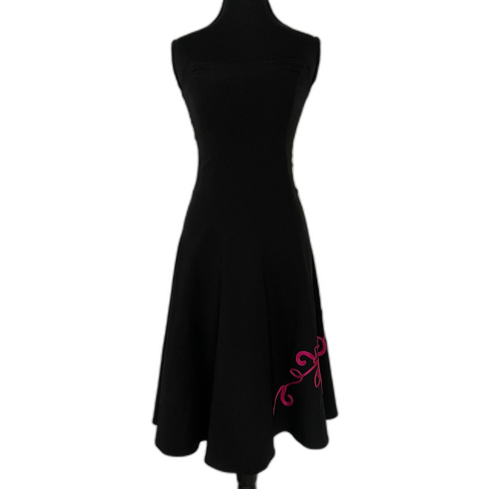 Vtg Ruby Rox Rockabilly 50s inspired Strapless Dress Sz 5Retro Y2K Party Pinup